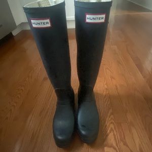 Hunter tall rain boots